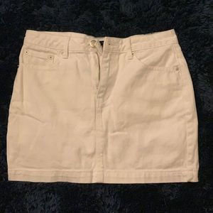 Forever 21. White Jean skirt.